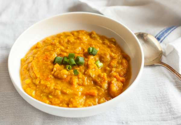 African Spiced Yellow Split Pea and Sweet Potato Soup | The Full Helping