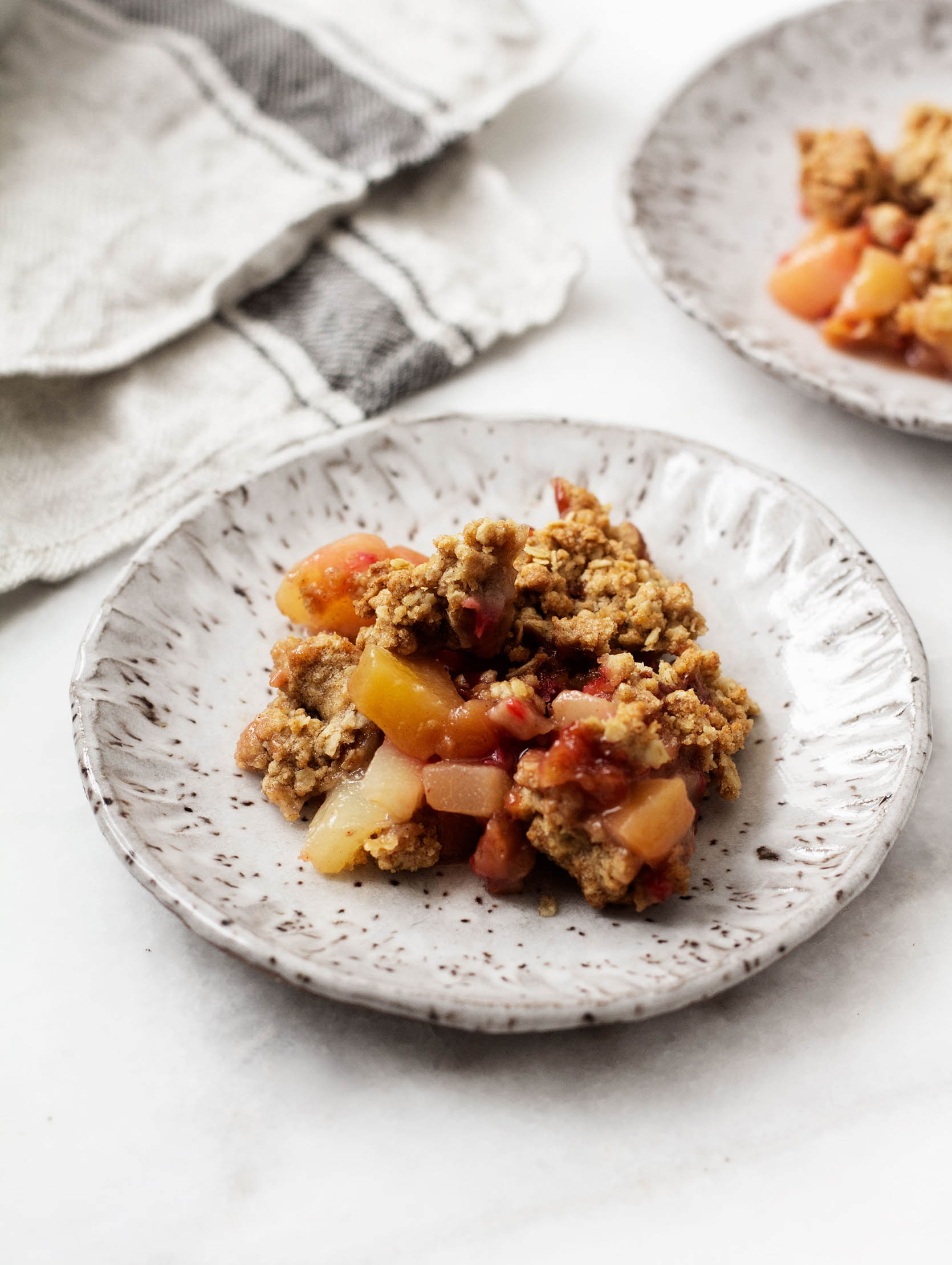 Vegan Apple Pear Cranberry Crisp | The Full Helping