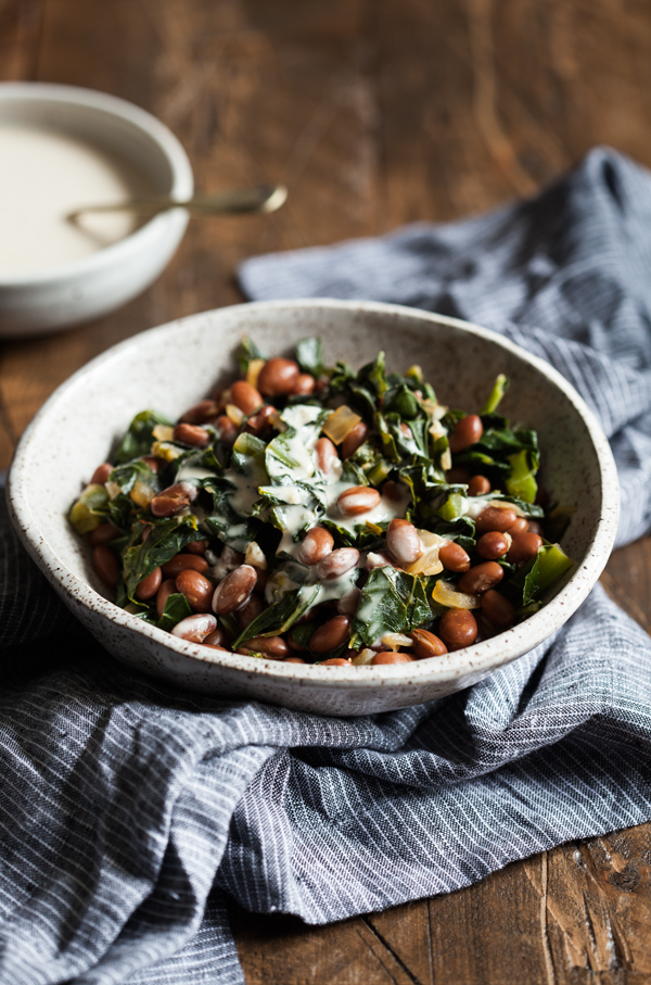 Simple Stewed Pinto Beans and Collard Greens | The Full Helping | The ...
