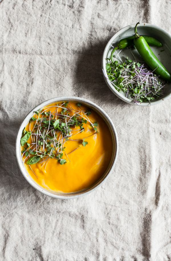 Hot or Cold Thai Carrot Coconut Lemongrass Soup | The Full Helping ...