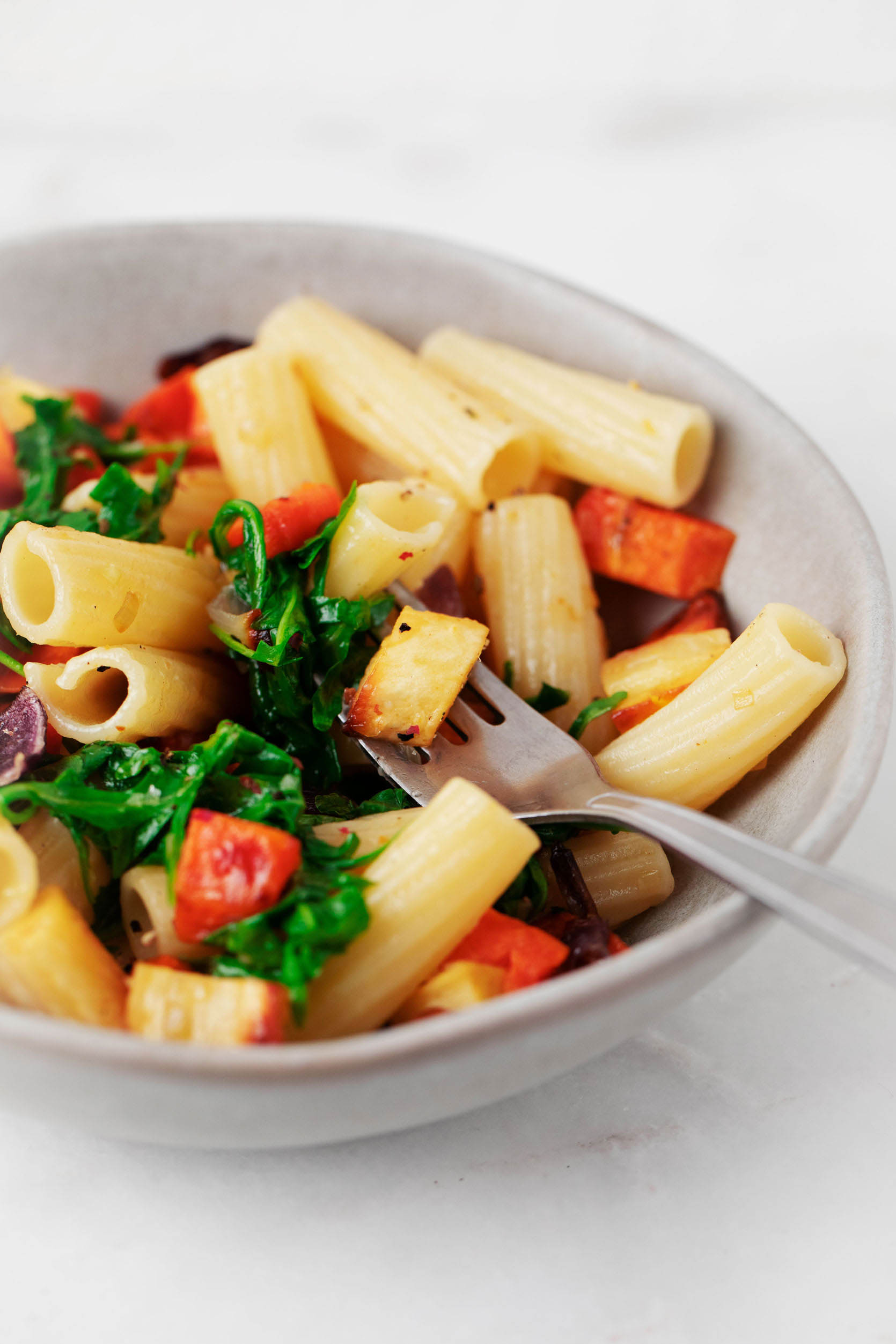 Balsamic Roasted Vegetable Pasta | The Full Helping