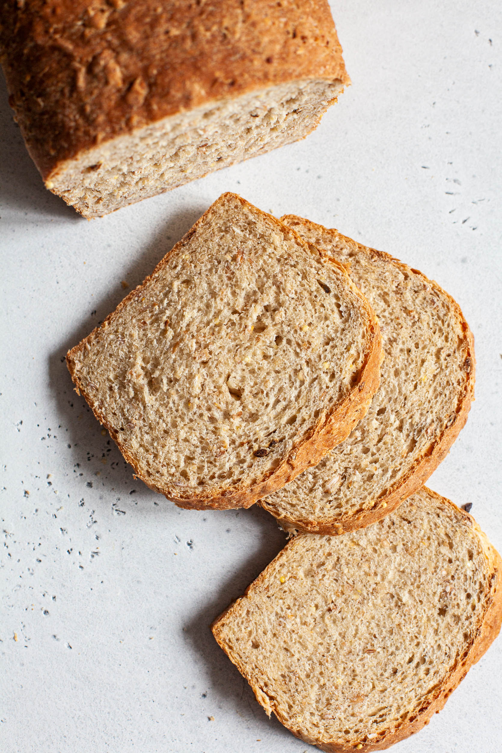 Easy Vegan Multigrain Bread | The Full Helping