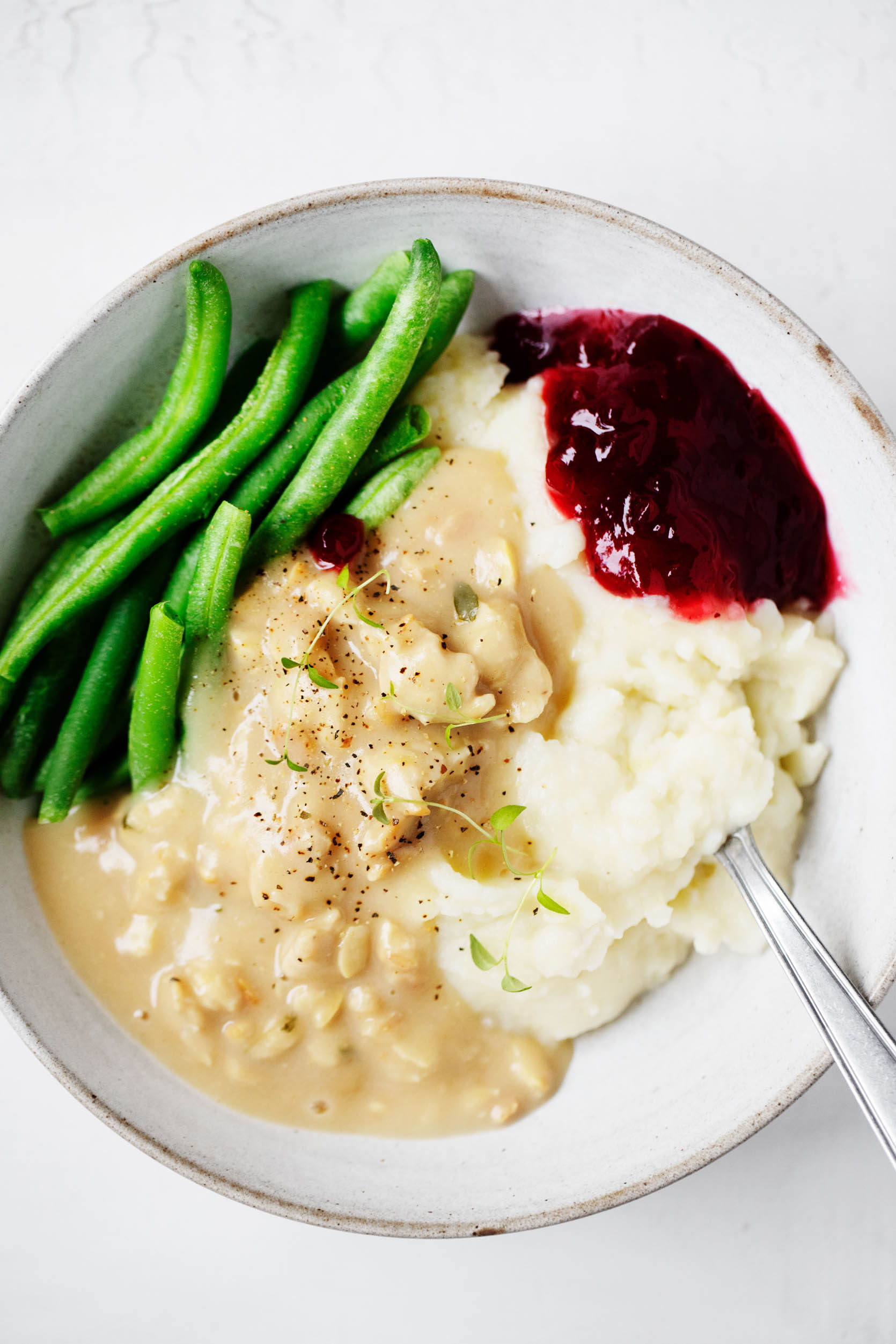 Mashed Potato Bowls with Vegan Gravy | The Full Helping