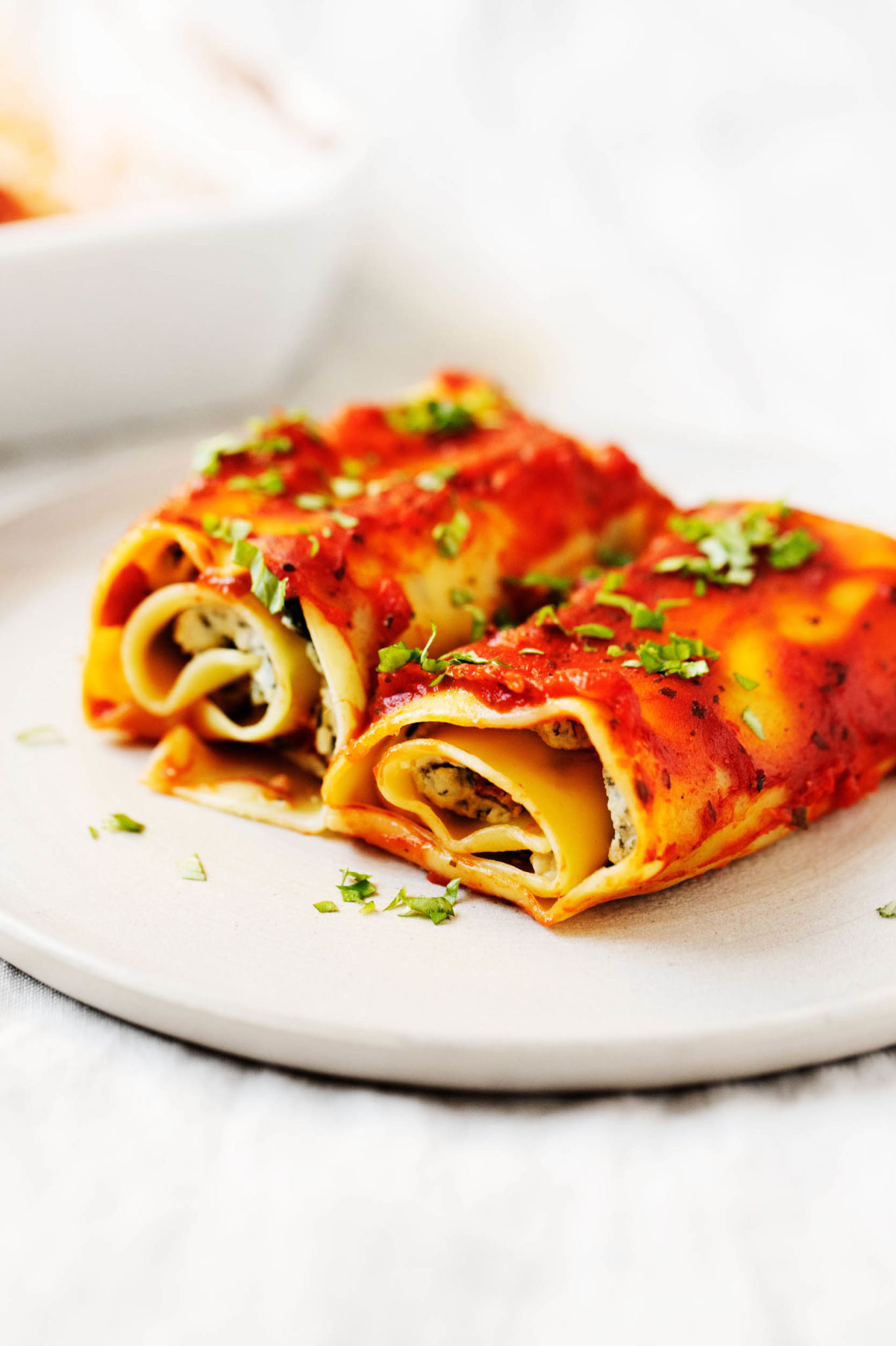 Vegan Spinach Lasagna Rolls | Make-Ahead, Freezable Comfort Food